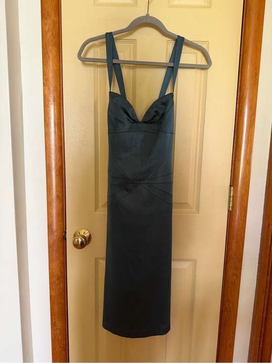 Laundry By Shelli Segal Dresses & Skirts - Laundry By Shelli Segal Teal Strap Midi Dress with Sweetheart Bodice